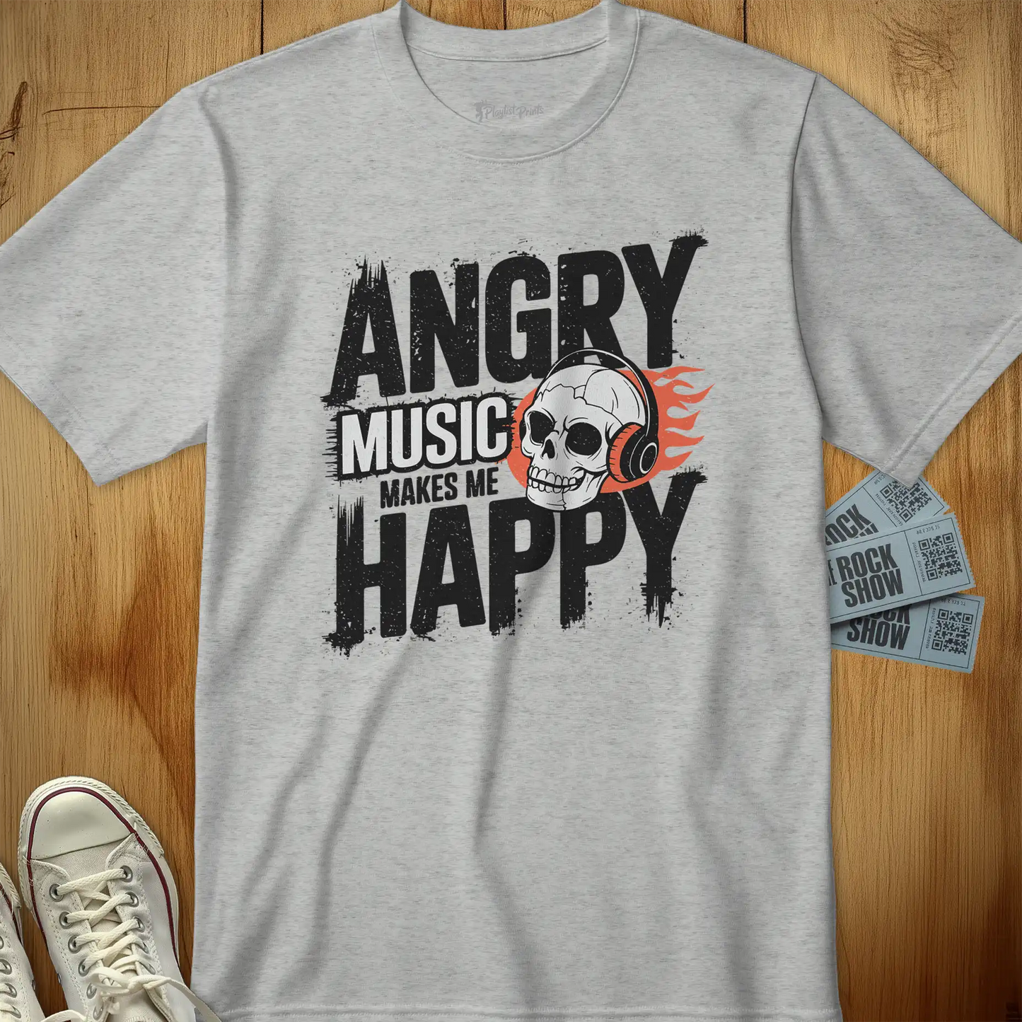 Angry Music Makes Me Happy Tee