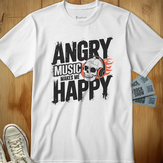 Angry Music Makes Me Happy Tee