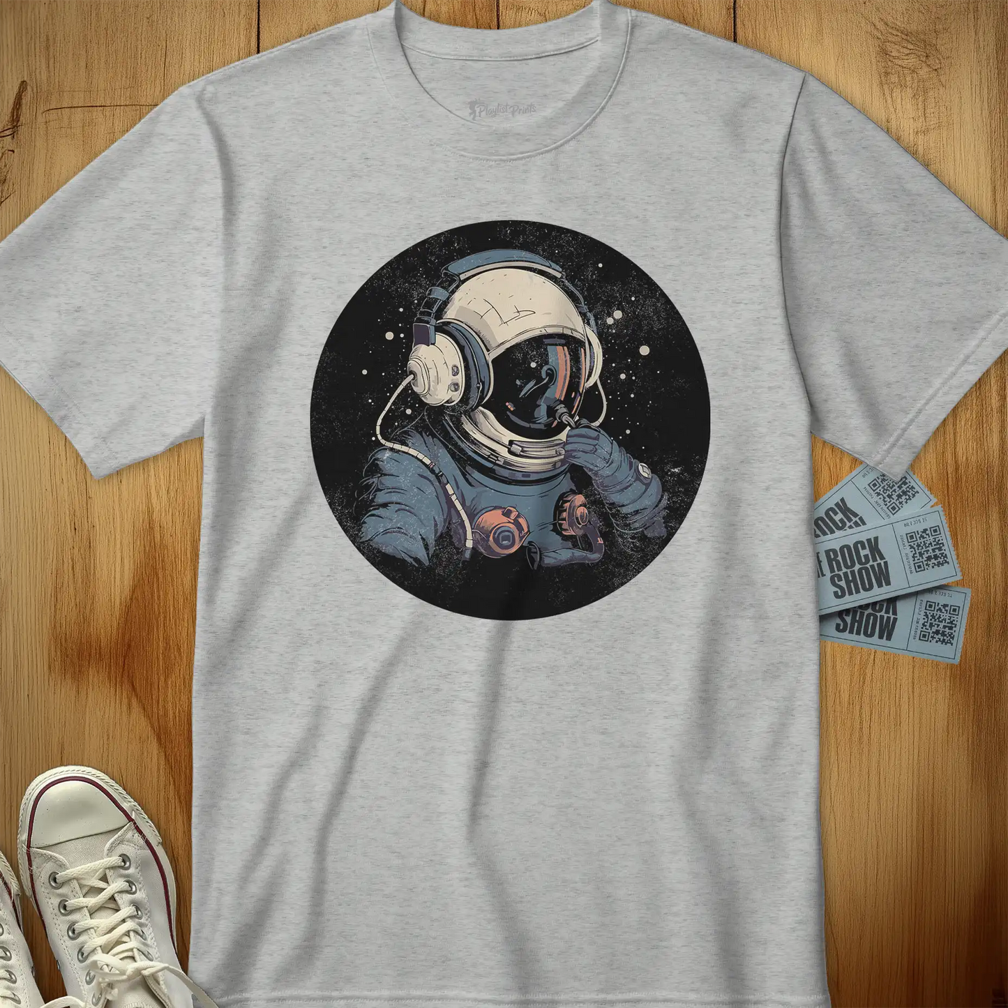 Astronaut Music Lover Tee