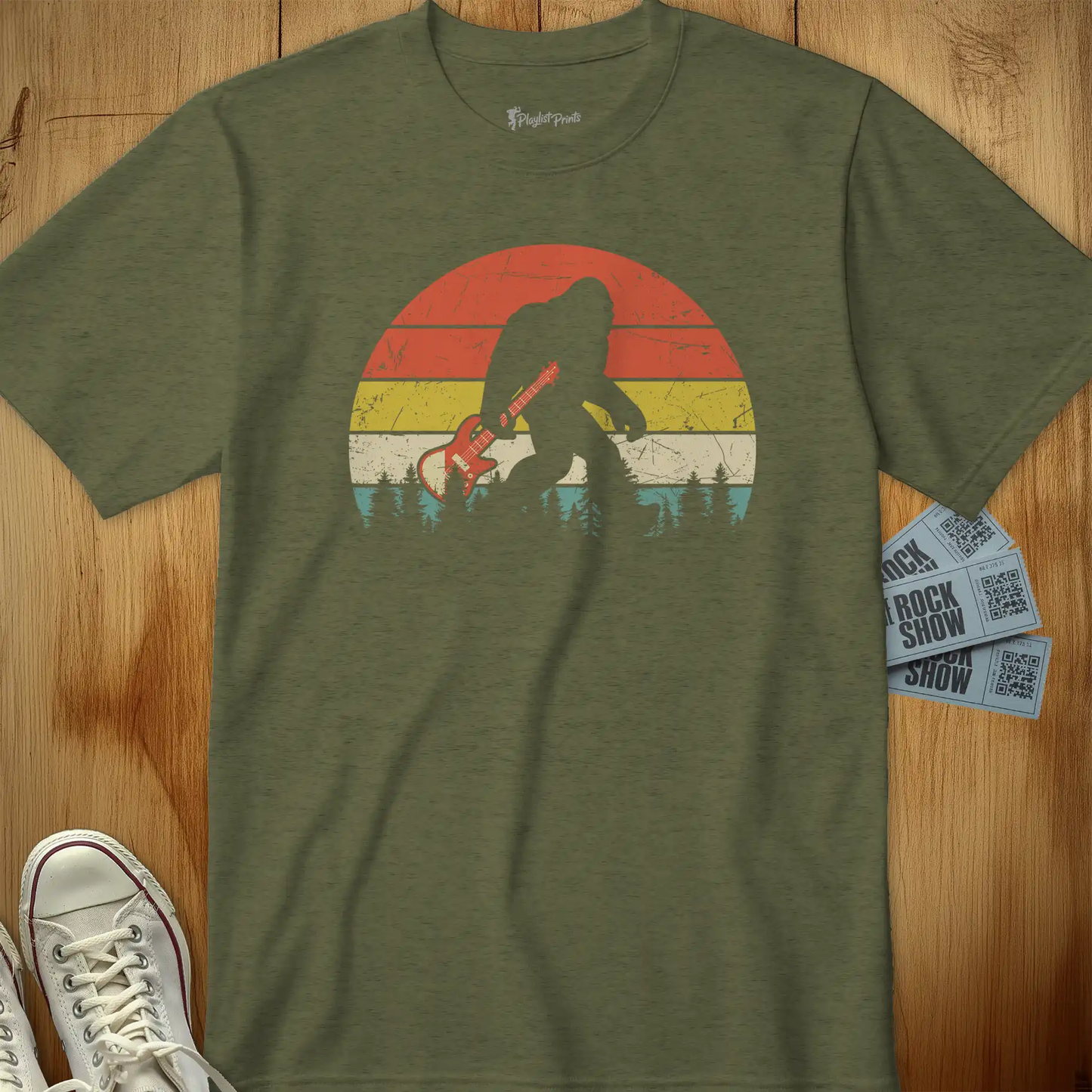 Bigfoot Bass Guitar Tee