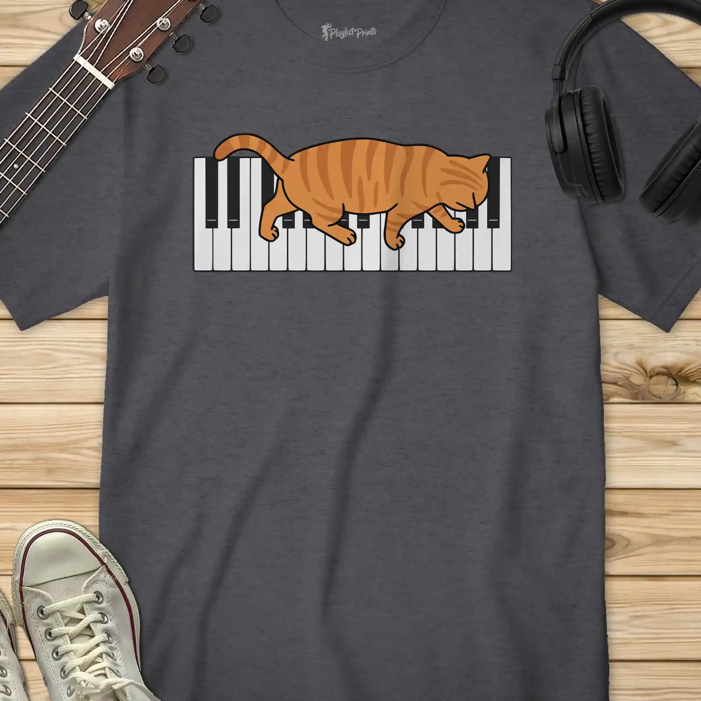 Cat Piano Tee