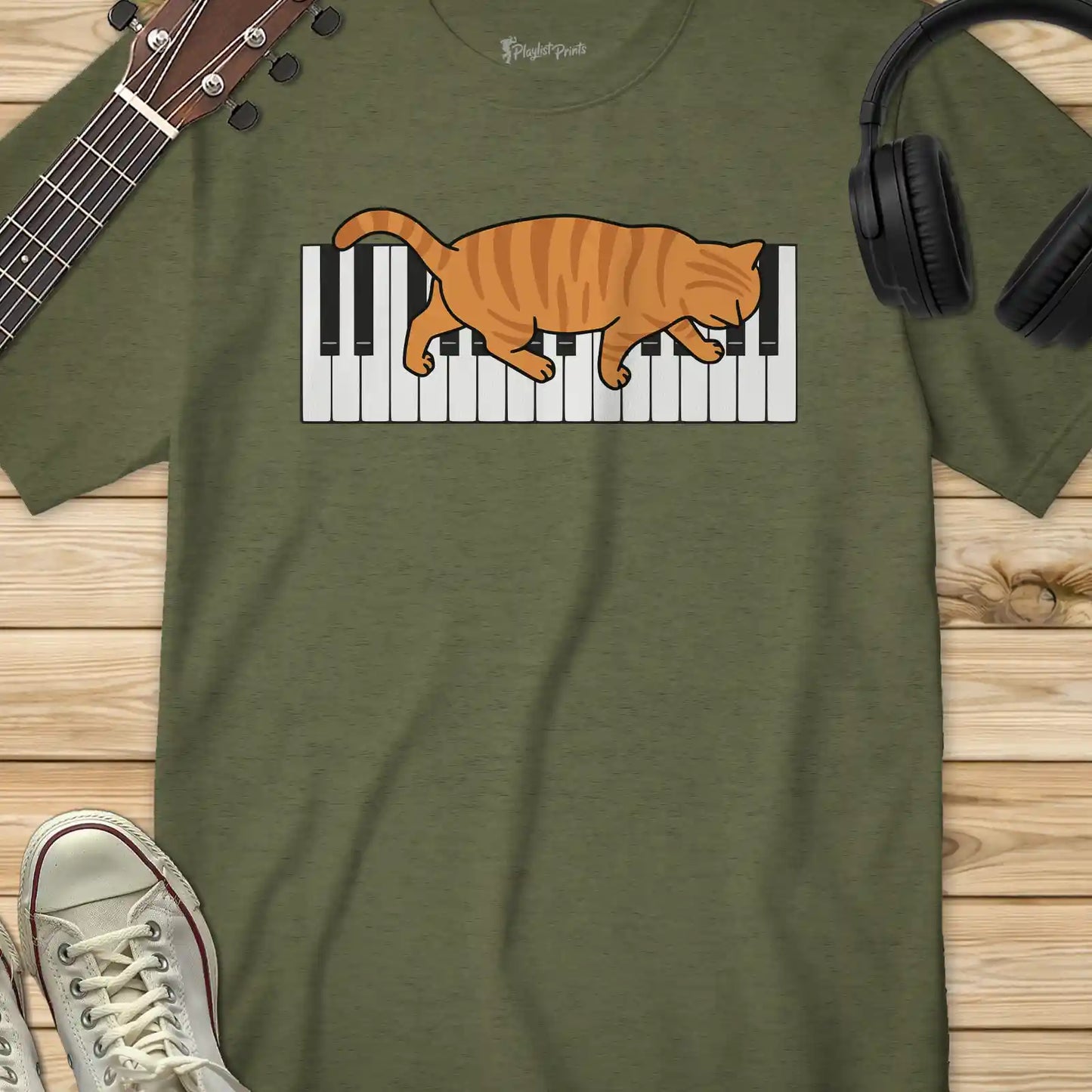 Cat Piano Tee