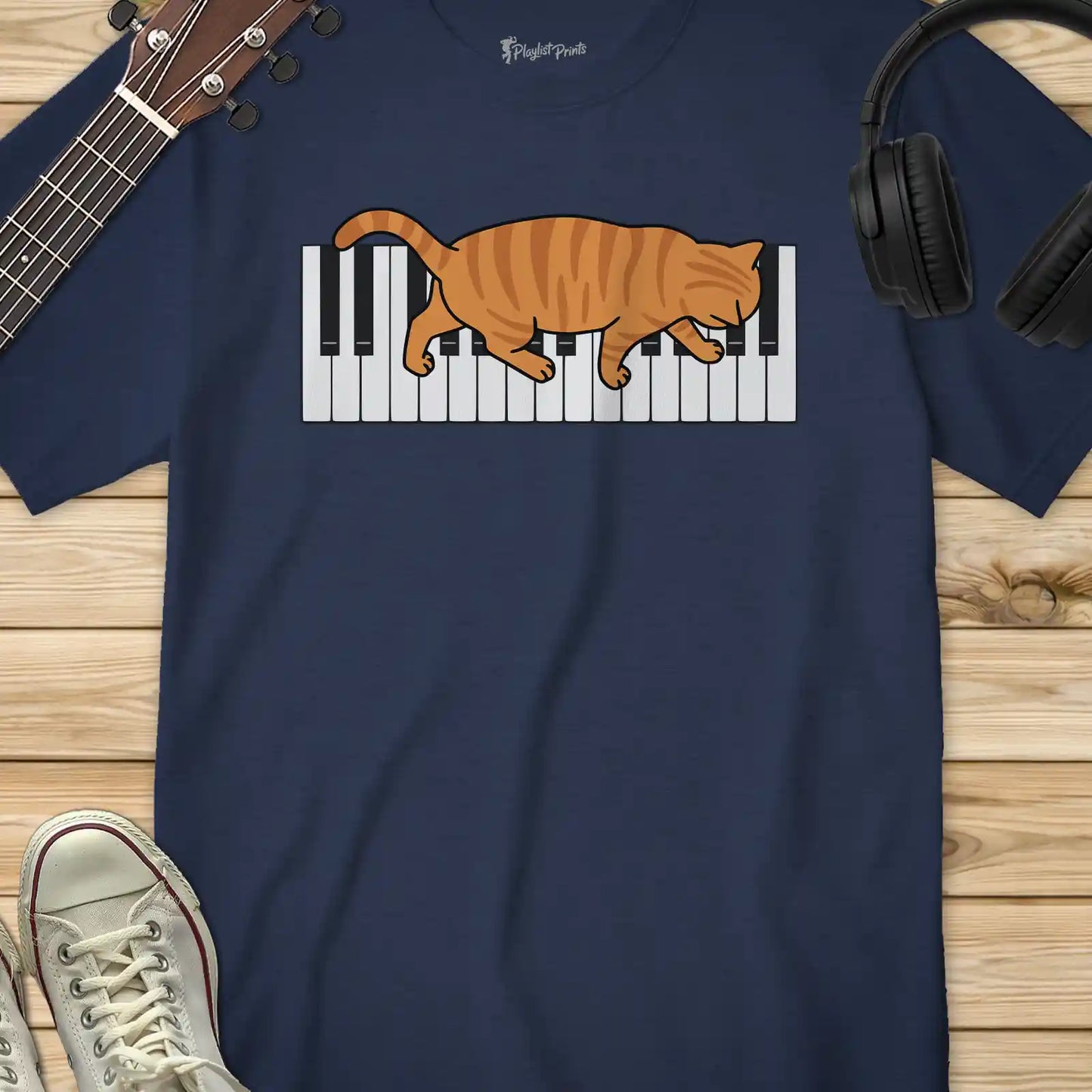 Cat Piano Tee