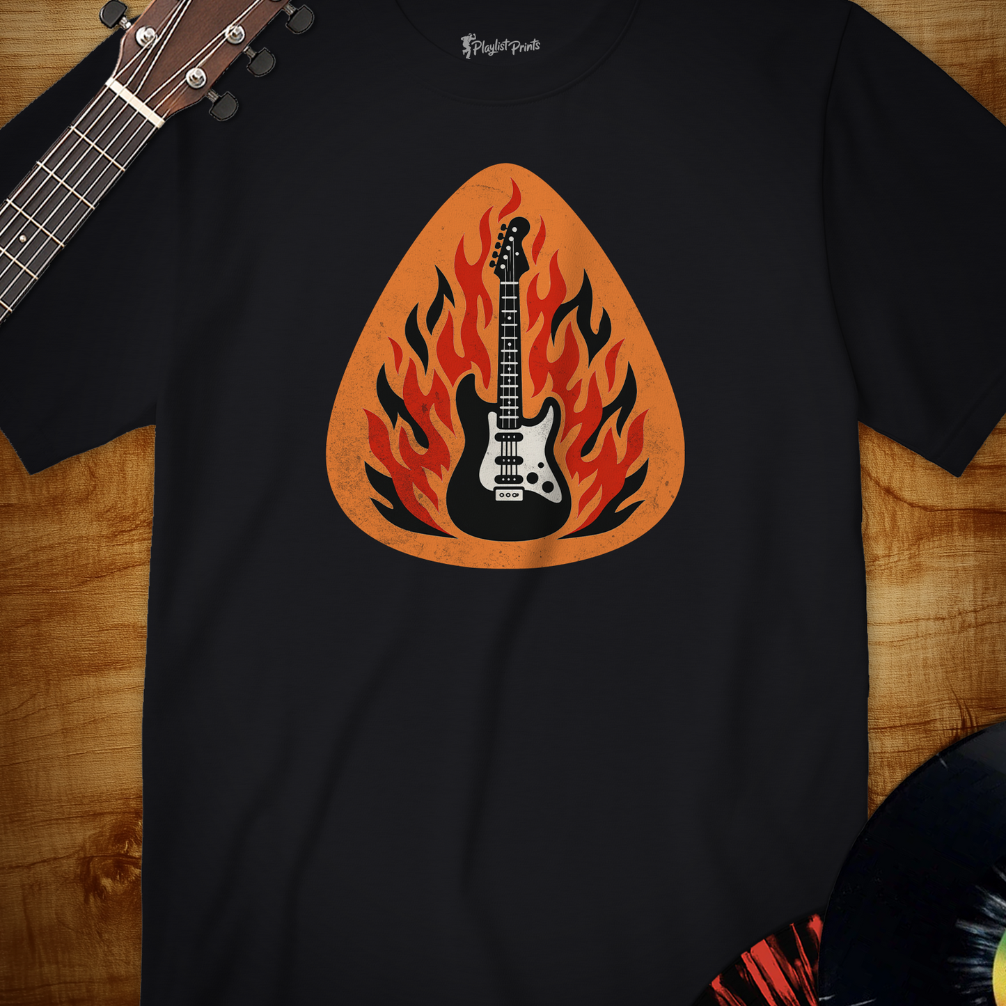 Guitar Fire Pick Tee