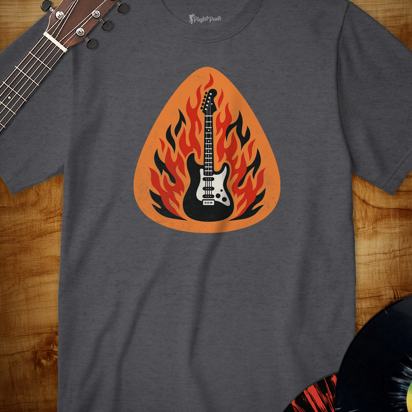 Guitar Fire Pick Tee