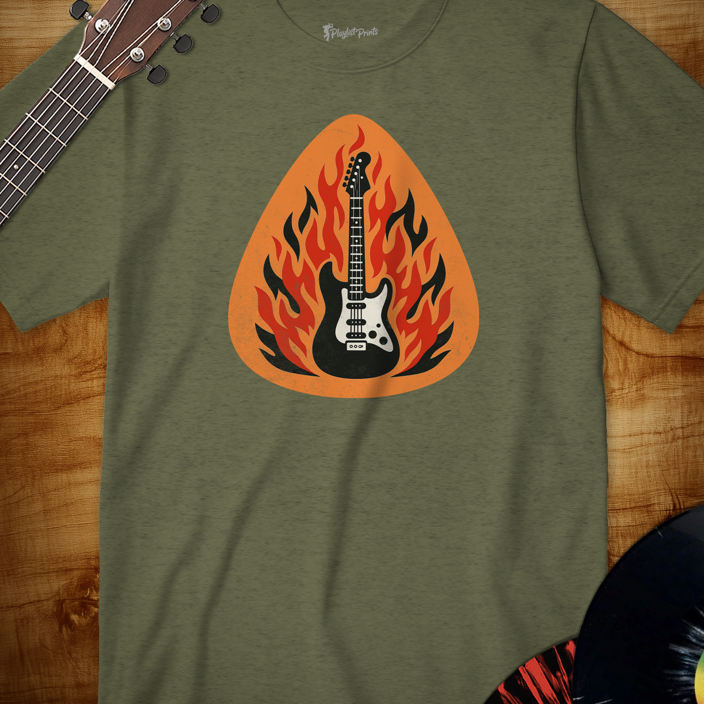 Guitar Fire Pick Tee