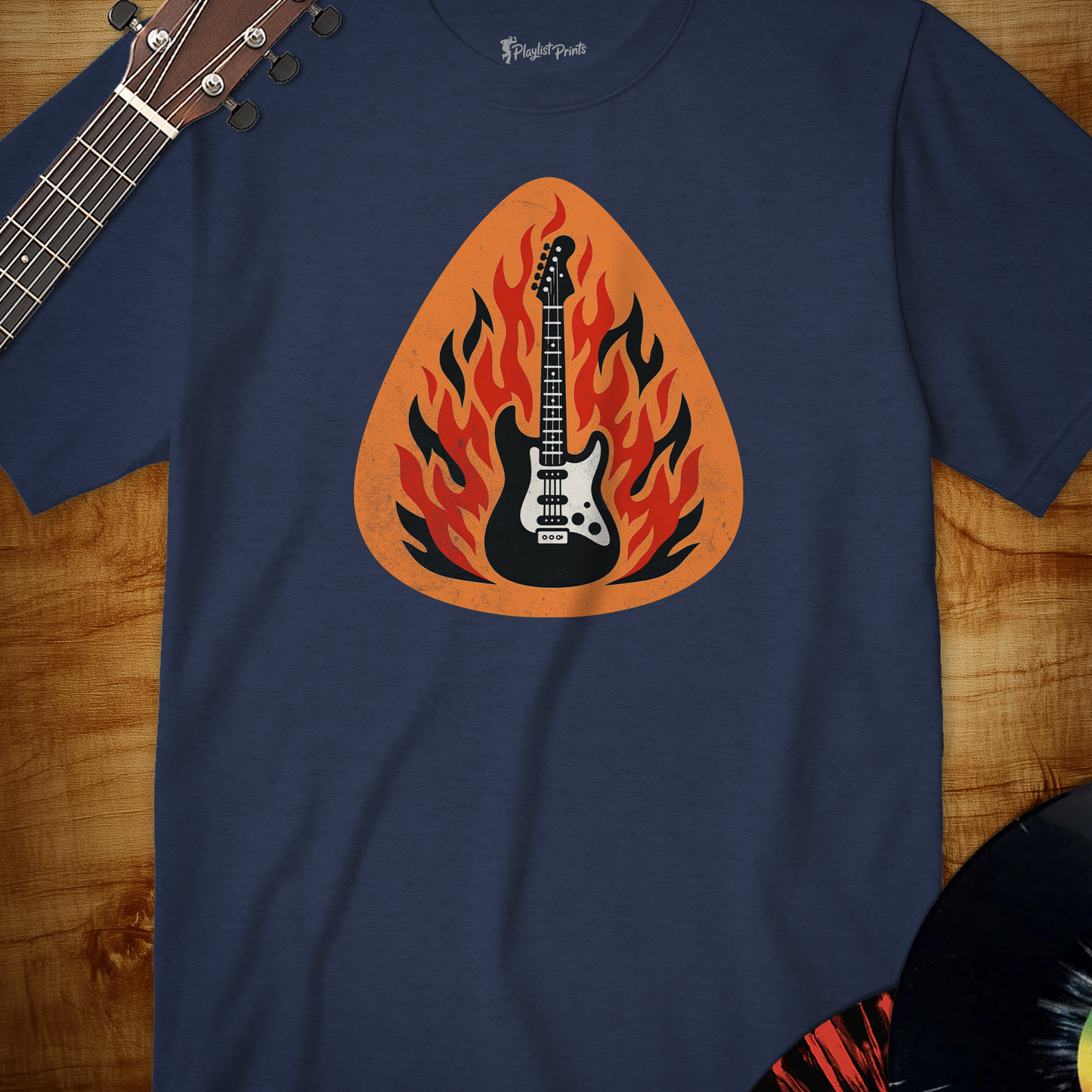 Guitar Fire Pick Tee