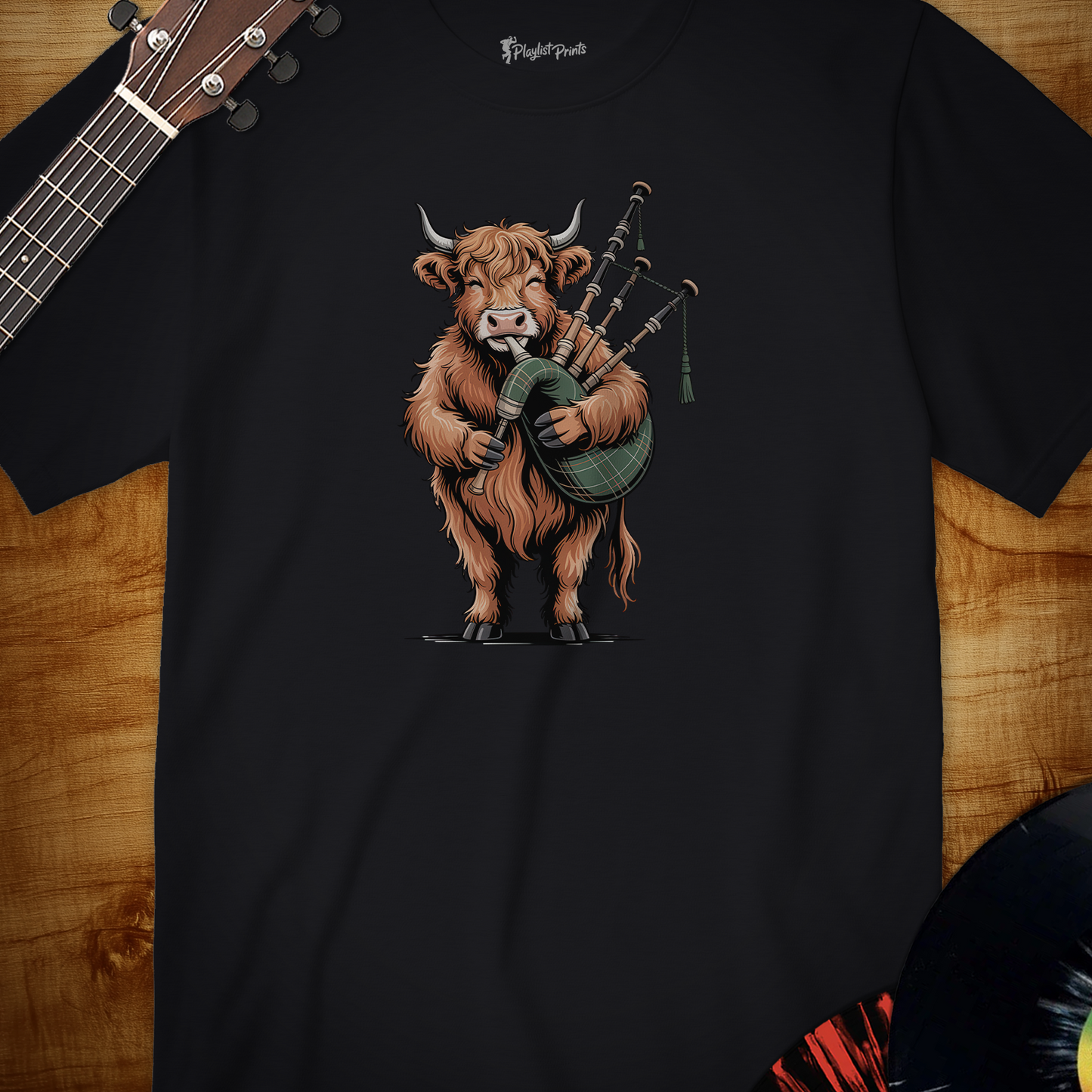 Highland Cow Pipes Tee