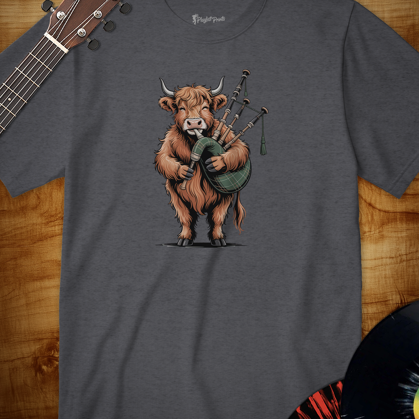 Highland Cow Pipes Tee