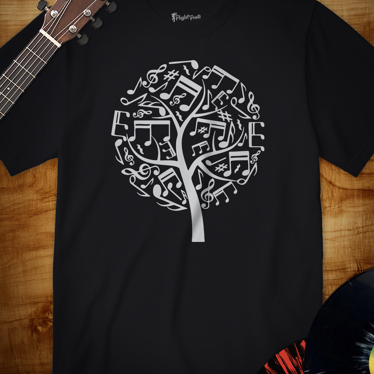 Musical Tree Silhouette Tee