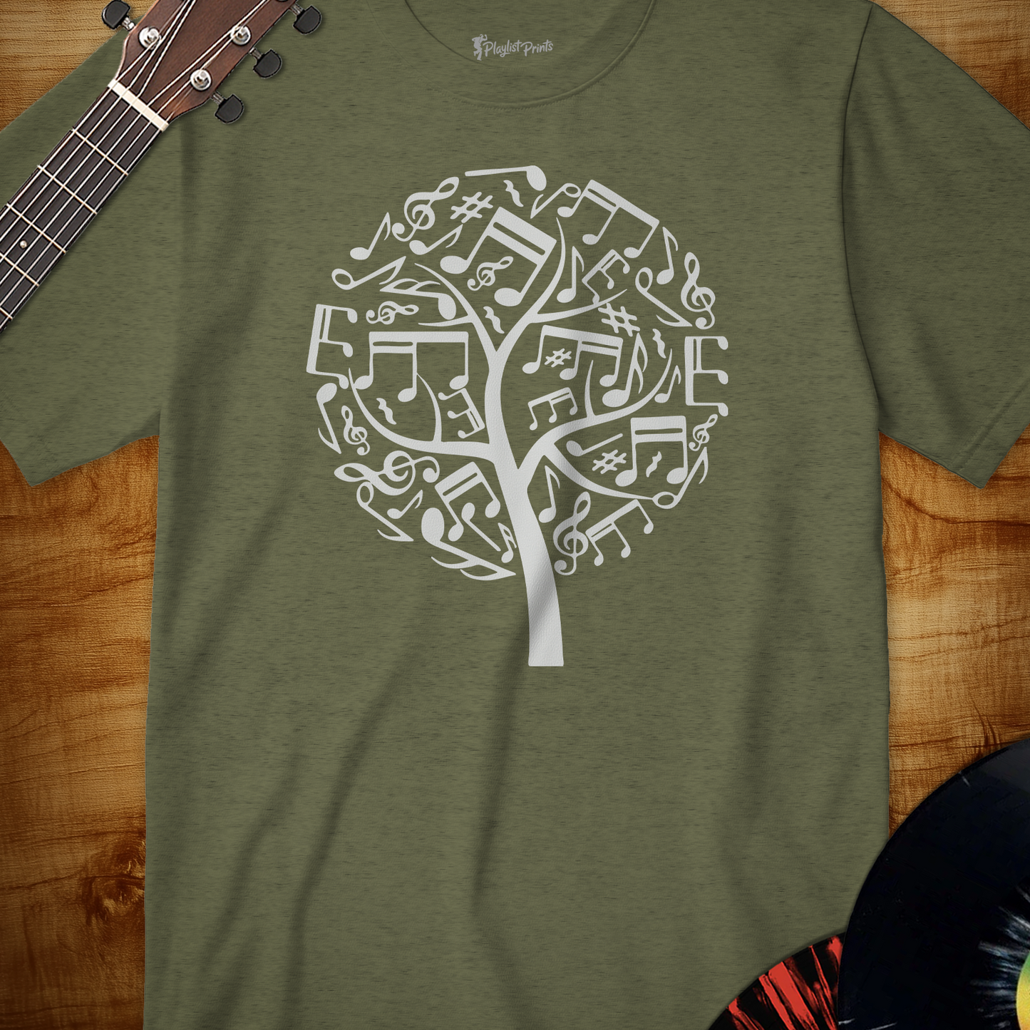 Musical Tree Silhouette Tee