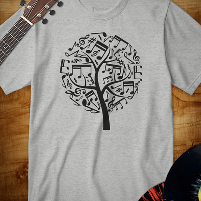 Musical Tree Silhouette Tee
