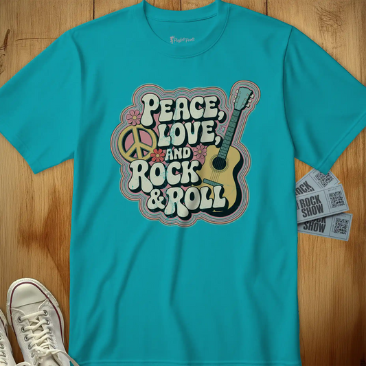 Peace, Love, and Rock & Roll Tee