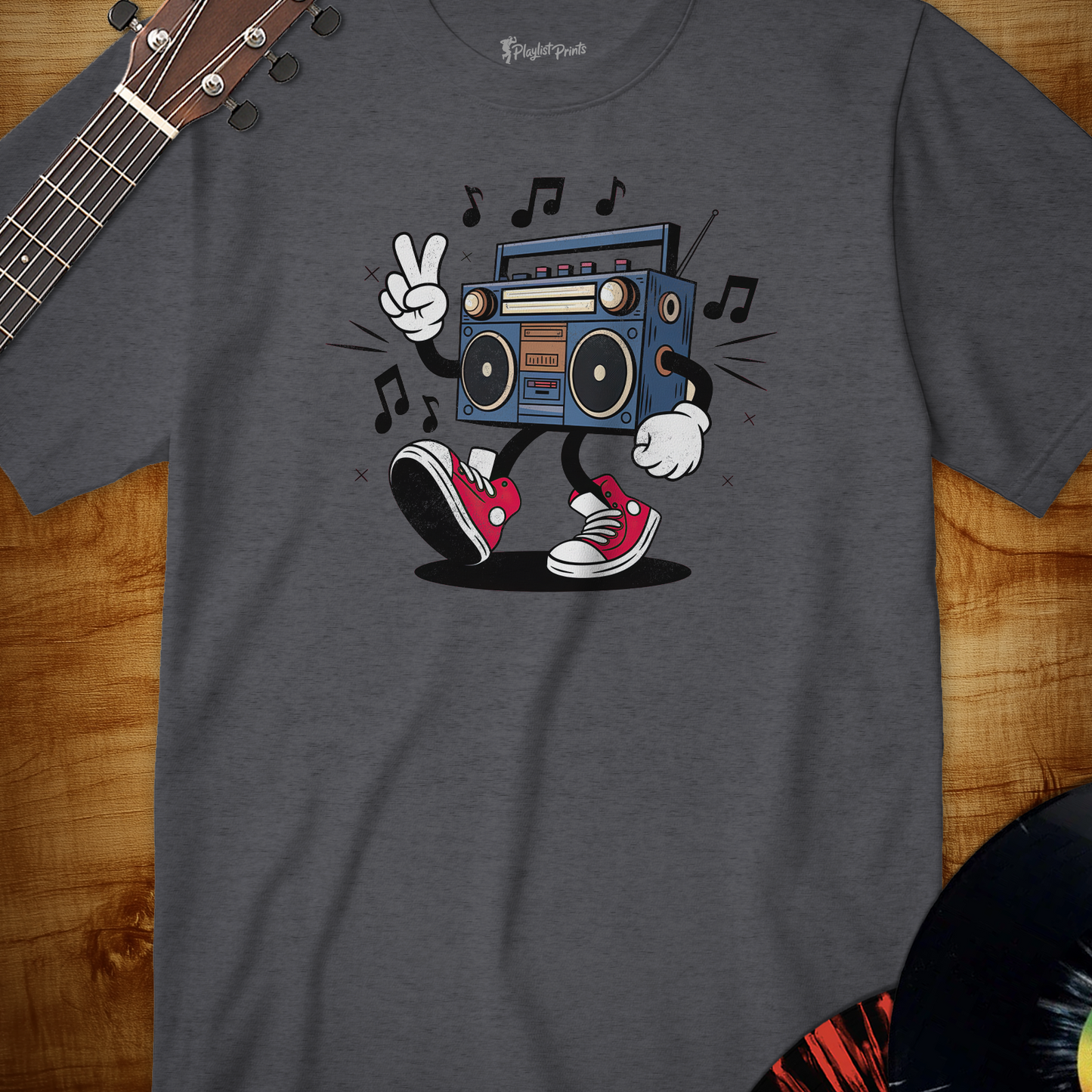 Retro Boombox Cartoon Tee