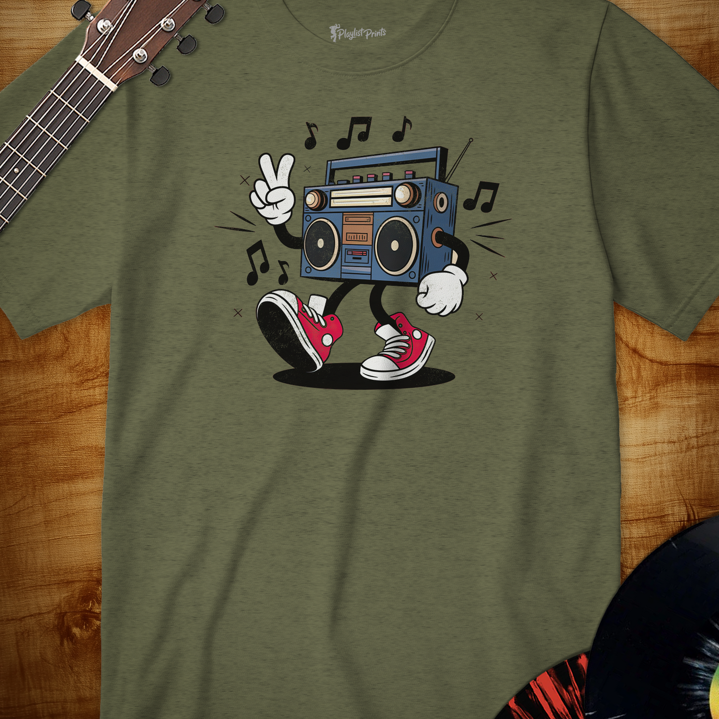 Retro Boombox Cartoon Tee