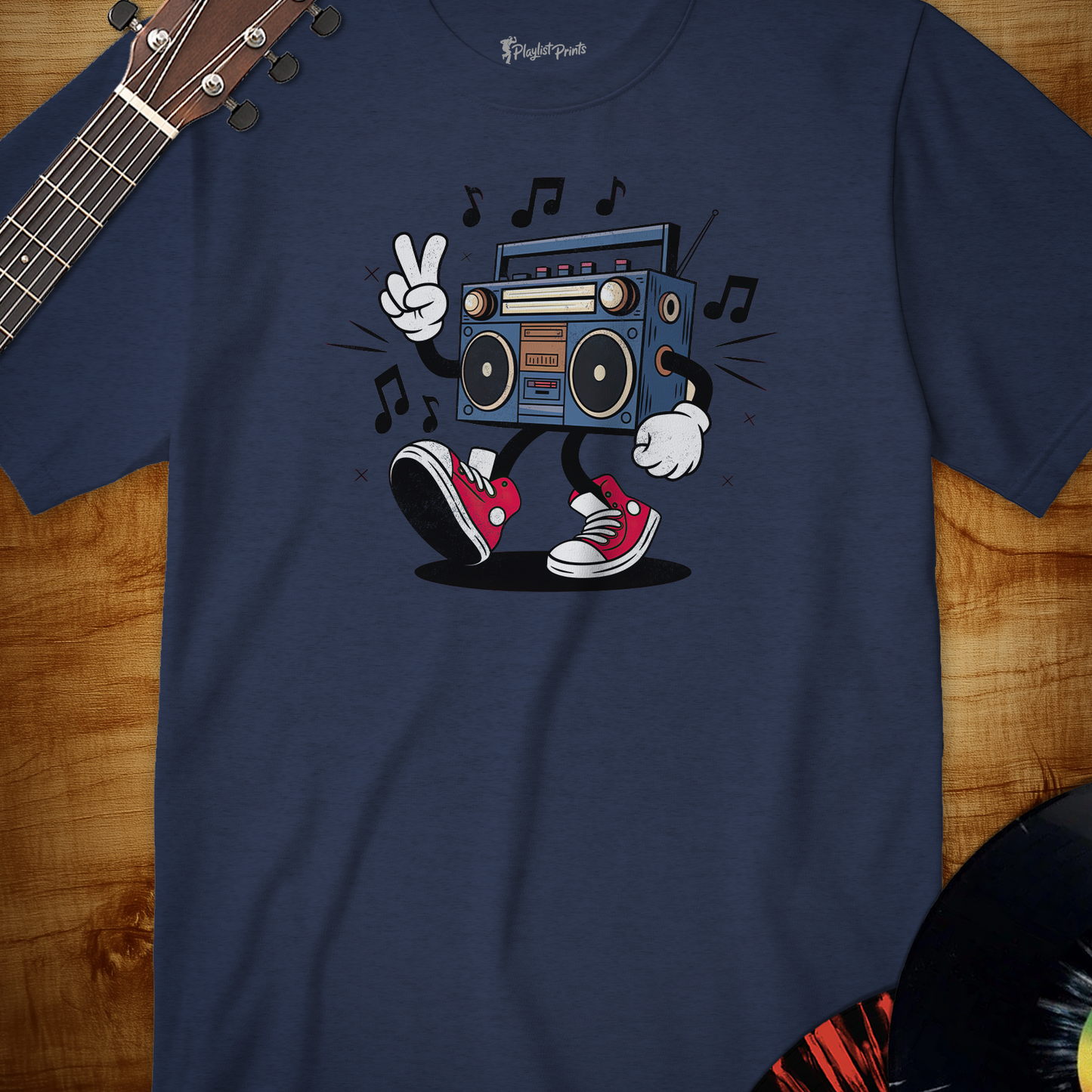 Retro Boombox Cartoon Tee