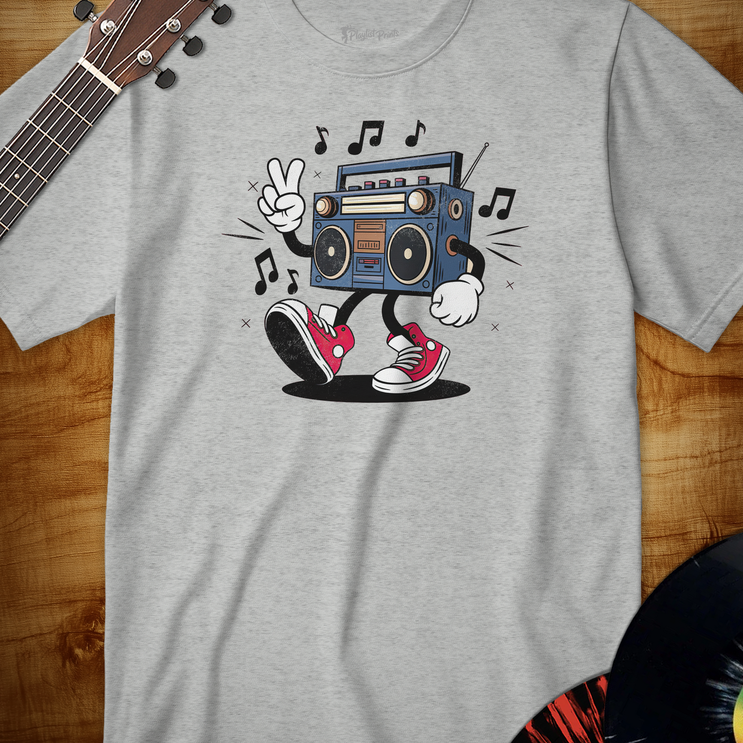 Retro Boombox Cartoon Tee