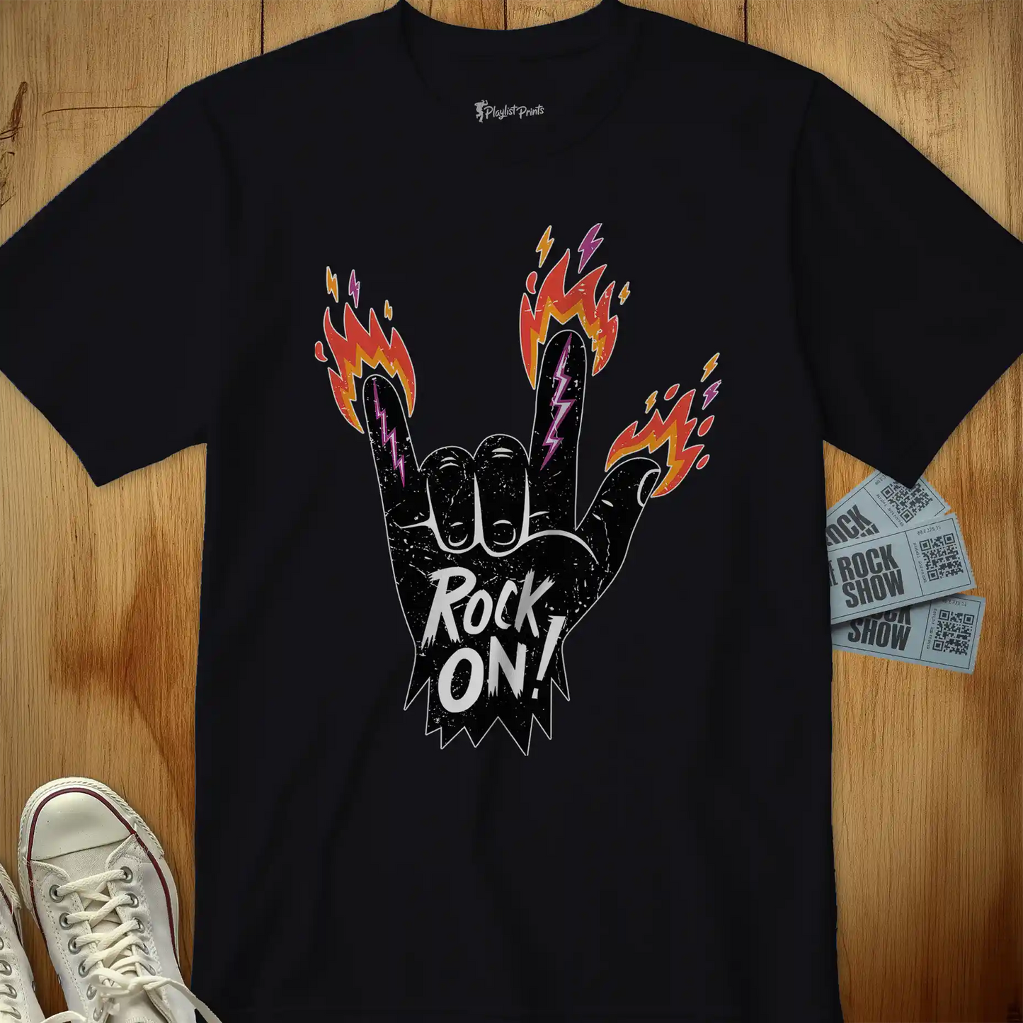 Rock On Flames Tee