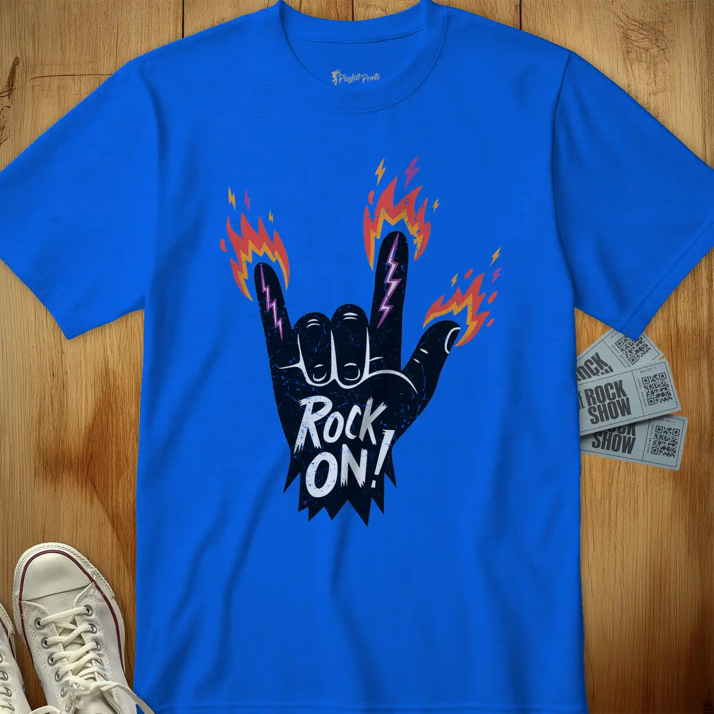 Rock On Flames Tee