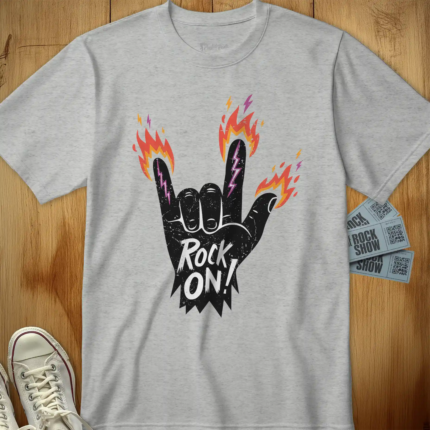 Rock On Flames Tee