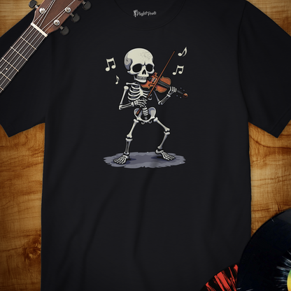 Skeleton Violinist Tee
