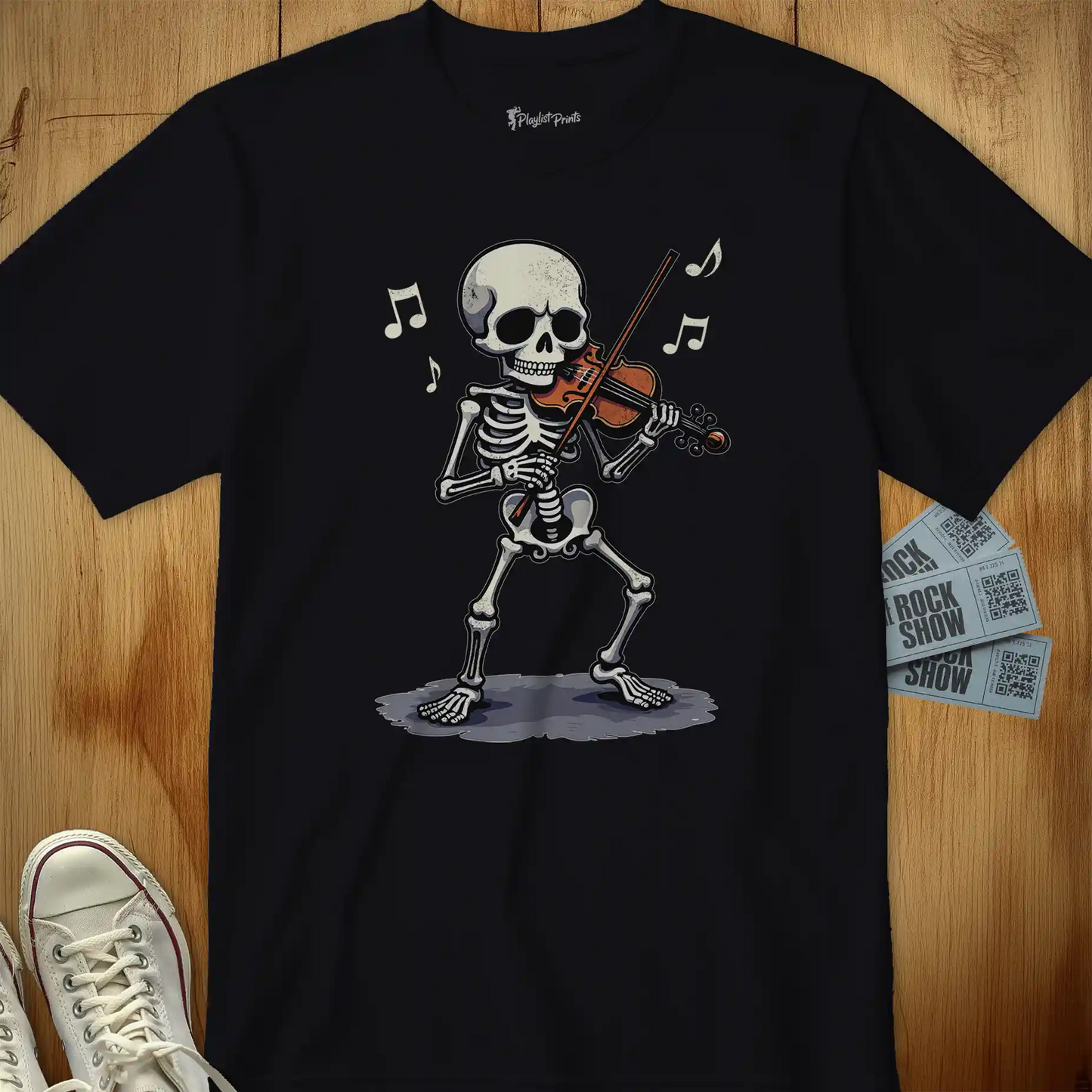 Skeleton Violinist Tee