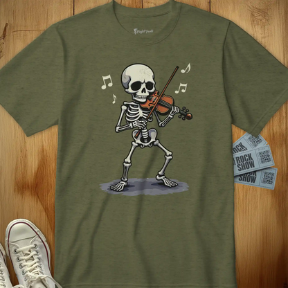 Skeleton Violinist Tee