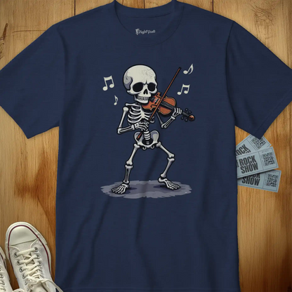 Skeleton Violinist Tee