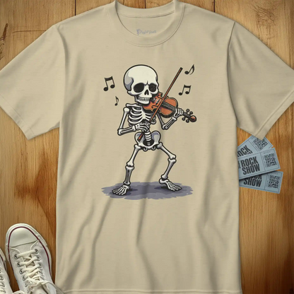 Skeleton Violinist Tee