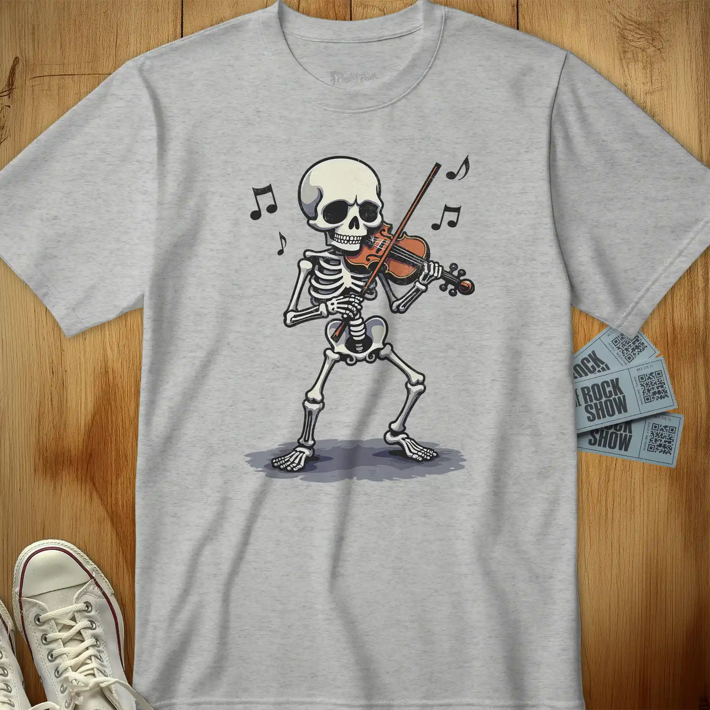 Skeleton Violinist Tee