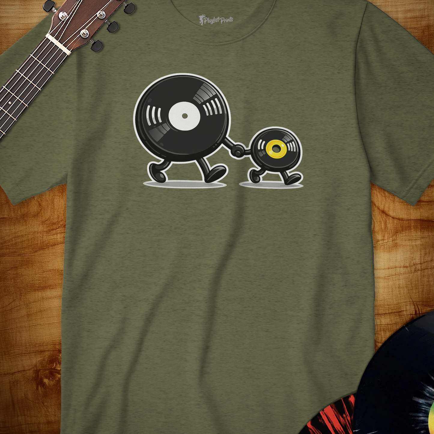 Vinyl Records Strolling Tee