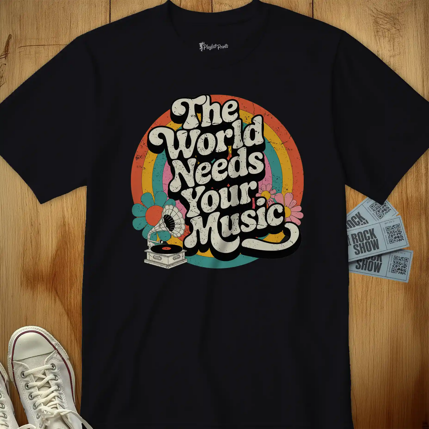 World Needs Your Music Tee