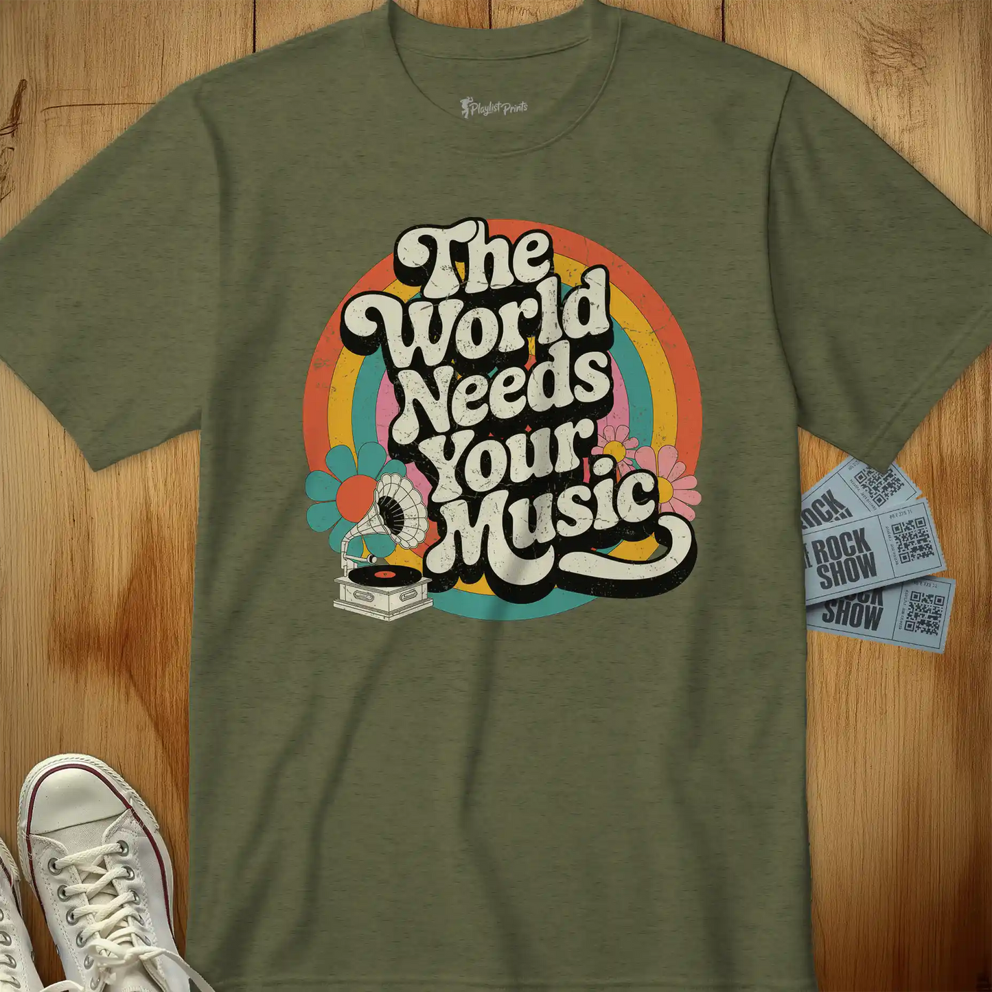 World Needs Your Music Tee